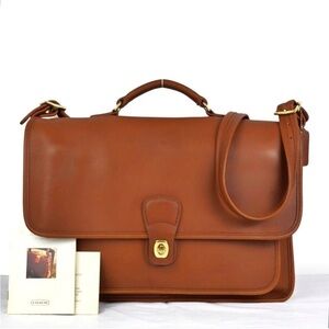 Coach Brown Leather Men's Briefcase